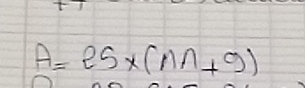 A=25* (nn+9)