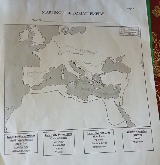 Page 3 
MAPPING THE ROMAN EMPIRE 
L