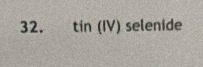 tin(IV) selenide