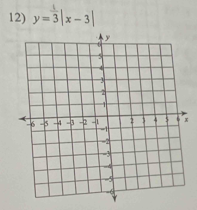 y=3|x-3|