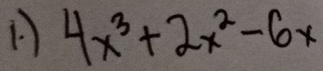 4x^3+2x^2-6x