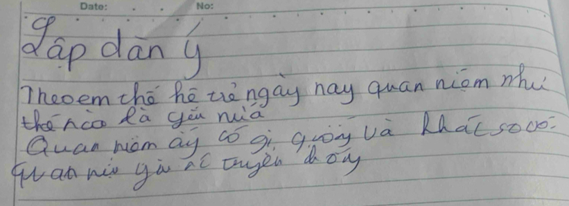 dap dany 
Theoem chi he tengay hay quan niom mhu 
the ncc da yēu mià 
Quan niom ay Go gi groy ua KhaE s000? 
Wan min ga ao tugei dony