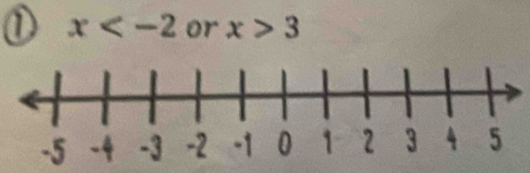 ① x or x>3