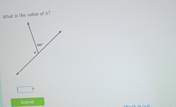 What is the value of n?
□°
Submit
t o  t