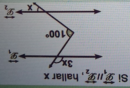 Si overleftrightarrow Q_1parallel overleftrightarrow Q_2 , hallar x