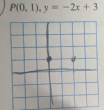 P(0,1),y=-2x+3