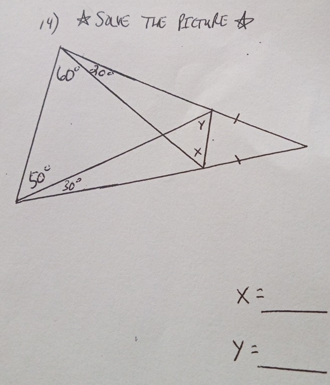 (4 ) SavE THE PIGTUlE
x= _ 
y=_ 