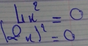 lim _(xto c)^2=0