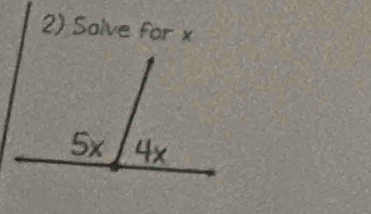 Solve for x