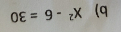 X^2-6=30