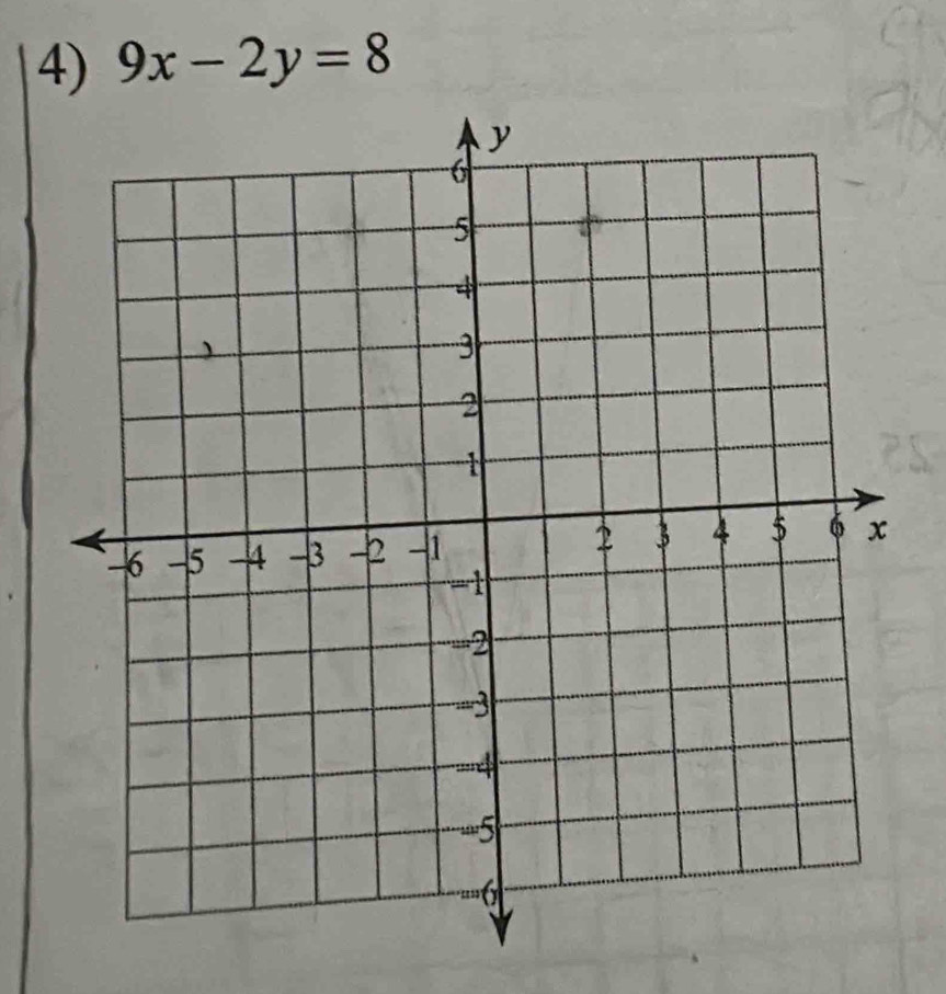 9x-2y=8