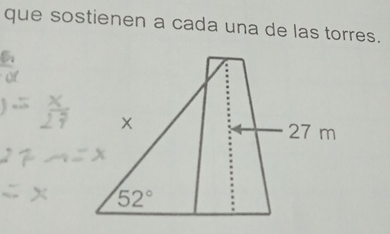 que sostienen a cada una de las torres.