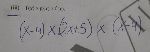 (iii) f(x)* g(x)* f(x).