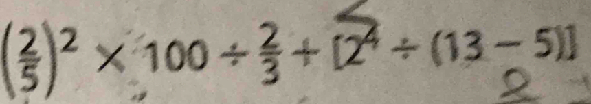 (3) ²×100÷3+[²÷(13-5)]