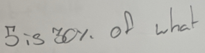 5is or. of what