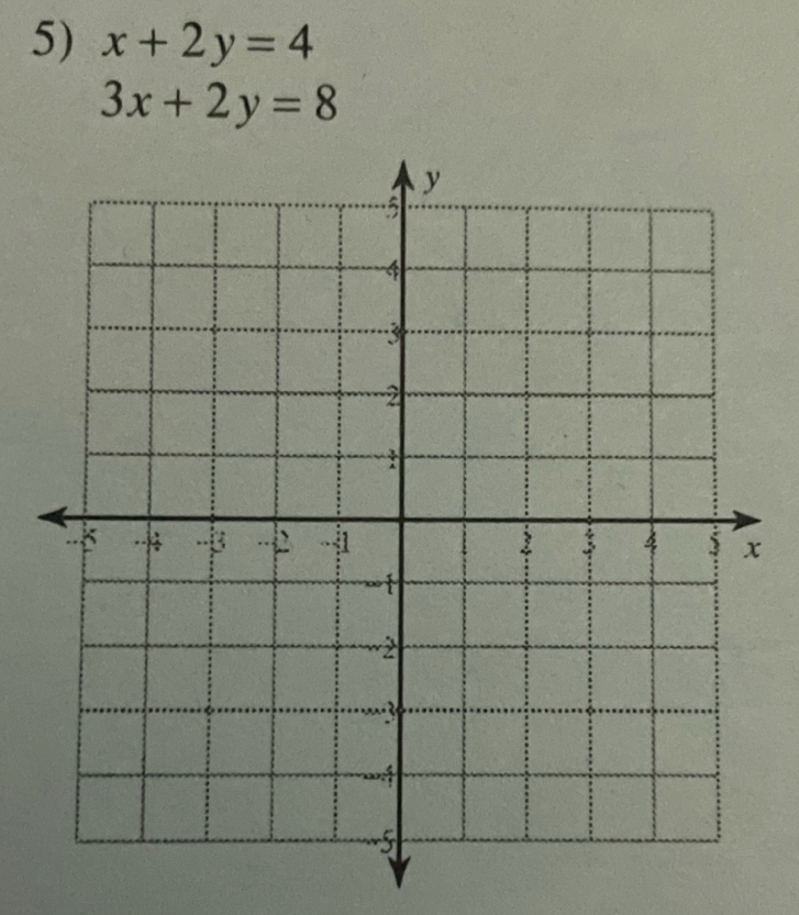 x+2y=4
3x+2y=8