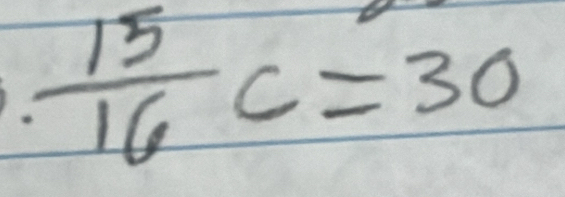  15/16 c=30