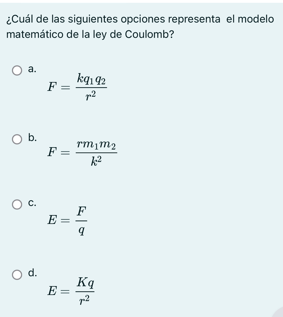 Solved: ¿Cuál de las siguientes opciones representa el modelo ...