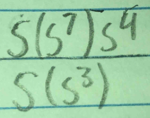 5(5^7)5^4
S(s^3)