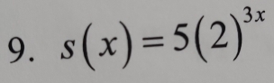 s(x)=5(2)^3x