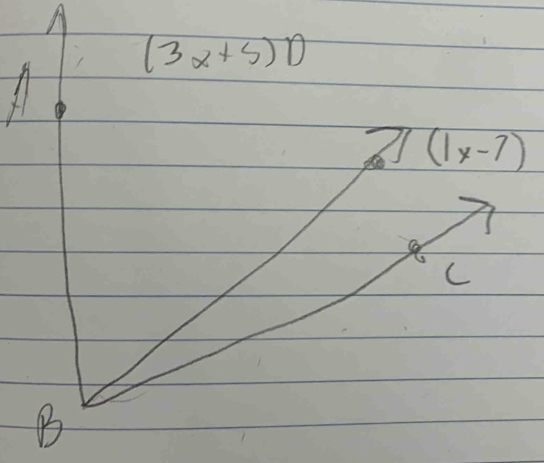 A
(3x+5)0
7(1x-7)
C 
B