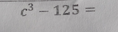 c^3-125=