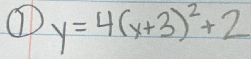 y=4(x+3)^2+2