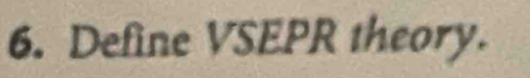 Define VSEPR theory.