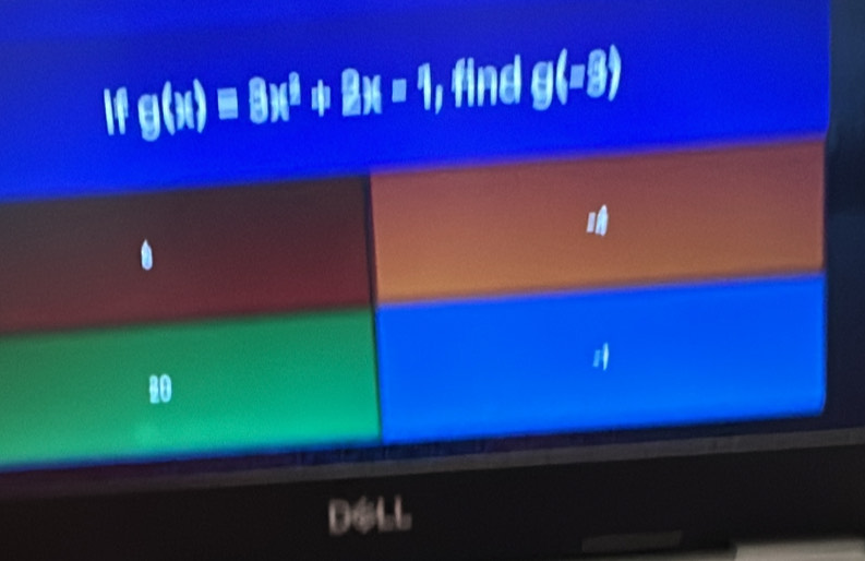 g(x)equiv 8x^3+2x=1, find g(n8)