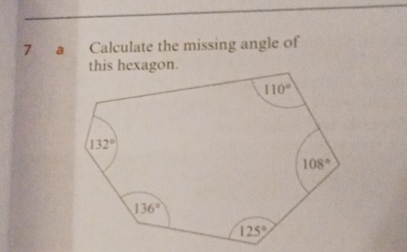 Calculate the missing angle of