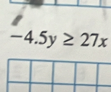 -4.5y≥ 27x