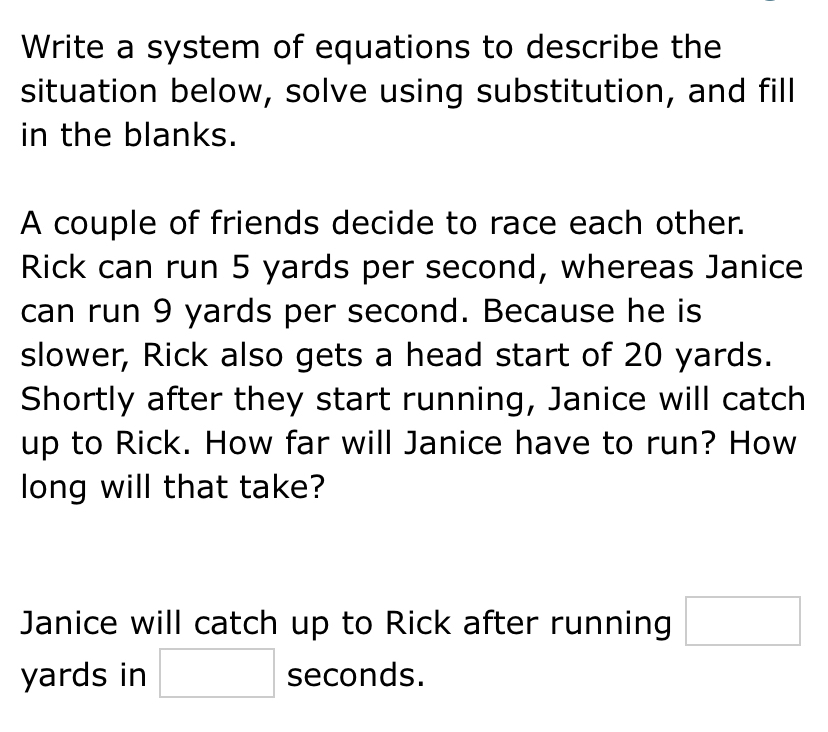 Solved: Write a system of equations to describe the situation below ...
