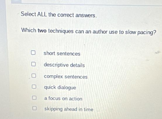 Solved: Select ALL the correct answers. Which two techniques can an ...