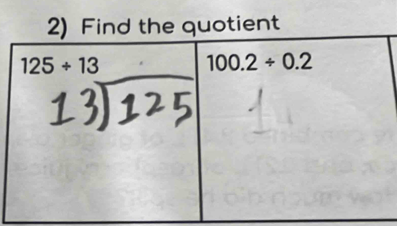 Find the quotient