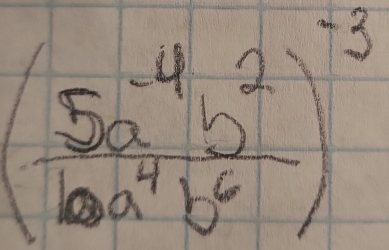 ( (5a^(-4)b^2)/6a^4b^6 )^-3