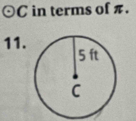 ( 2 in terms of π. 
11.