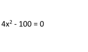 4x^2-100=0