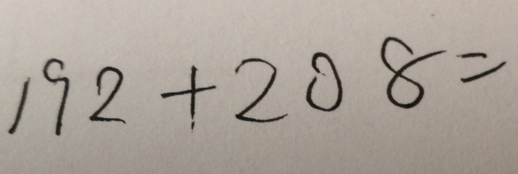 192+208=