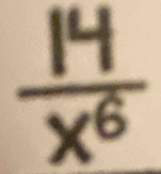  14/x^6 