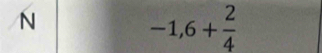 -1,6+ 2/4 