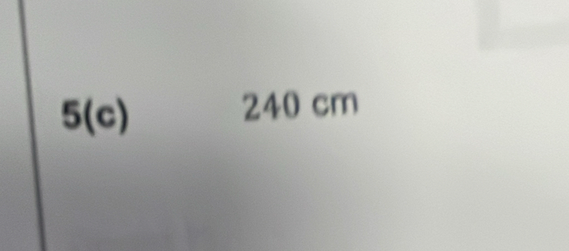 5(c) 240 cm