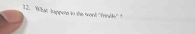 What happens to the word “frindle” ?