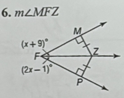 m∠ MFZ