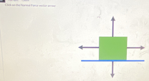 Click on the Normal Force vector arrow: