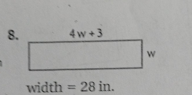 width =28in.