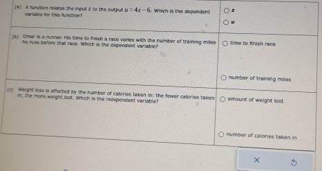 A function relates the inp
(