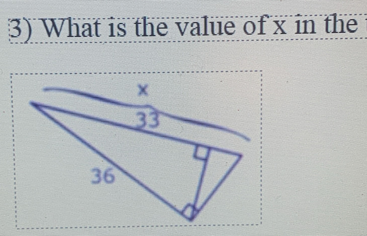 What is the value of x in the