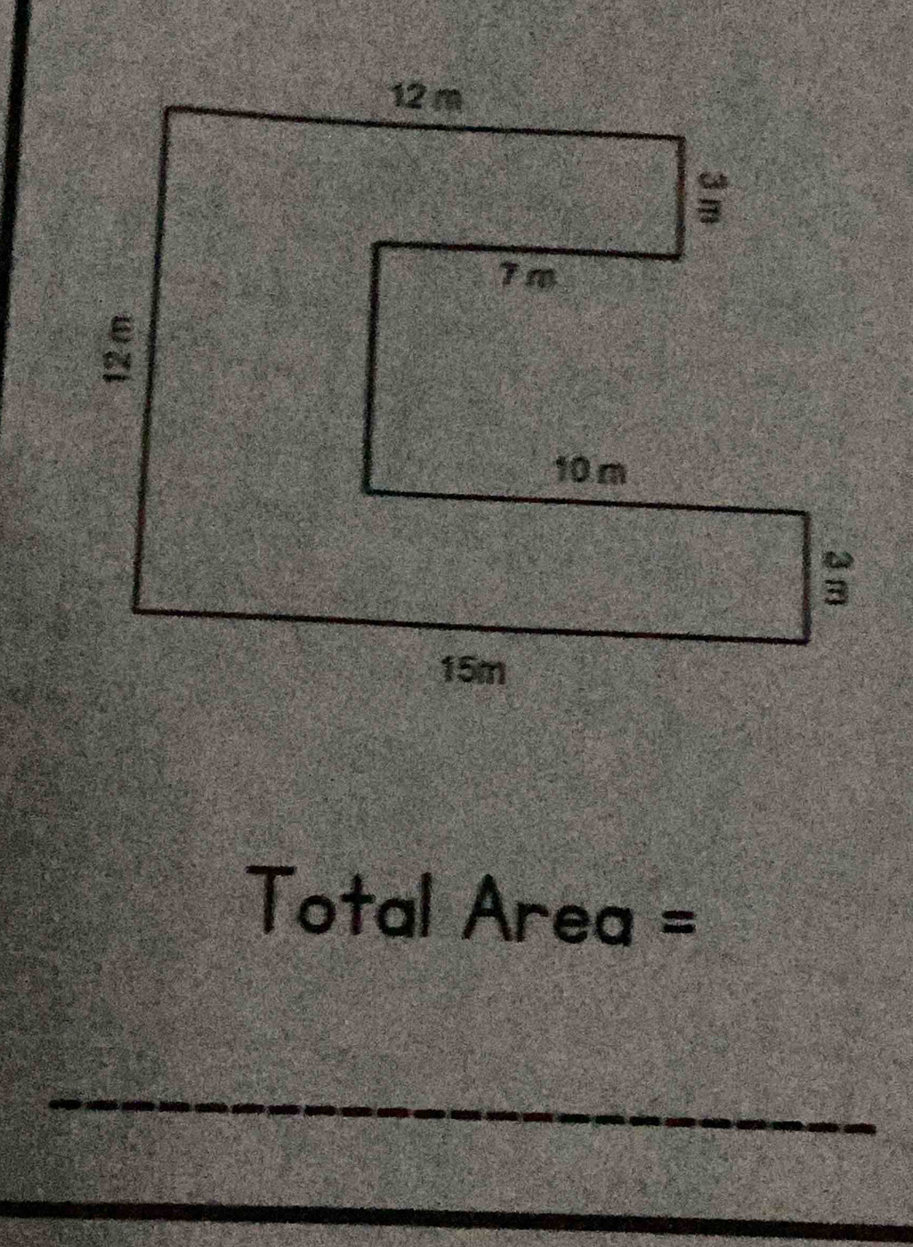 Total Area =
_