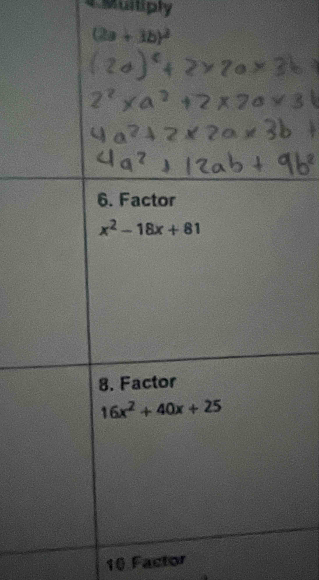 4Multiply
10 Factor