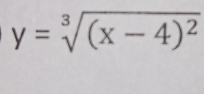 y=sqrt[3]((x-4)^2)